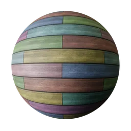 Colorful Painted Planks