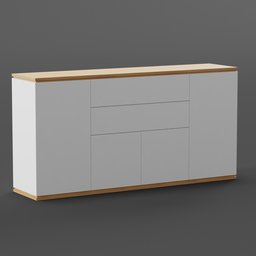 Sideboard White & Wood