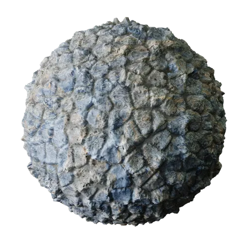 High-resolution PBR stone texture with random cobble design, suitable for 3D wall or floor in Blender, with seamless tiling and natural displacement.