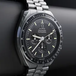 Silver watch Omega Speedmaster