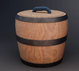 Wooden bucket