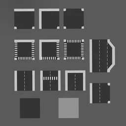 Low Poly Road Pack