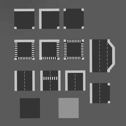 Low Poly Road Pack