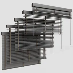 GD Wooden Blinds Set