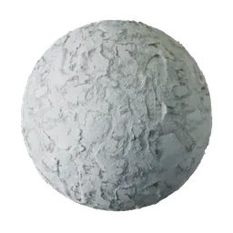 Snow with footprints