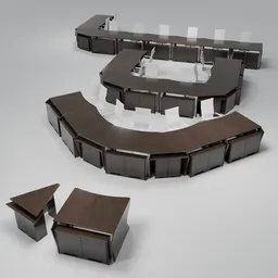 Modular Conference Table System Wenge