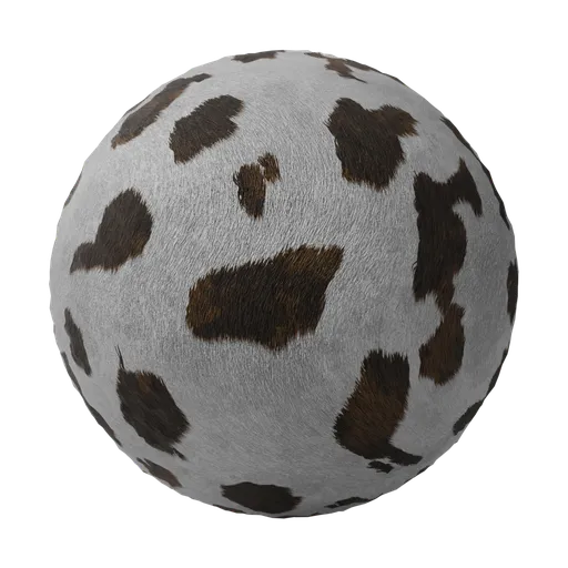 Faux Cow Printed Fur Brown