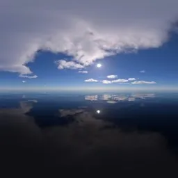 Ocean, Sun, Clouds, Outdoor
