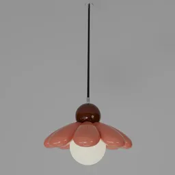 Maru Flower Pendant Lamp Pink