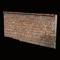 Scan Brick wall red