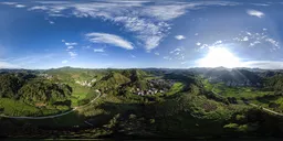 Cloudy daytime sky HDR