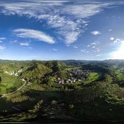 Cloudy daytime sky HDR