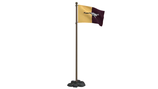 Detailed 3D animated cheetah flag, low poly, rendered in Blender, ideal for CG visualization.