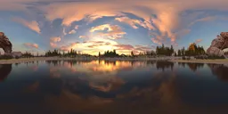 Sunset Lake Panorama HDRI