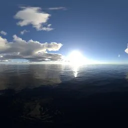 Bluesky sunset yellow light