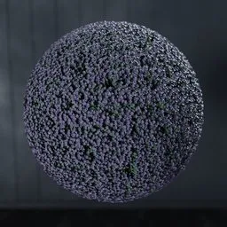 Highly detailed 3D gypsophila ball model for Blender, perfect for interior visualization.