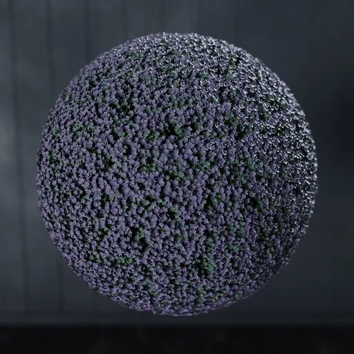 Highly detailed 3D gypsophila ball model for Blender, perfect for interior visualization.