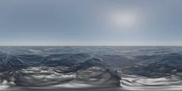 Seamless ocean HDR for realistic lighting in 3D scenes, featuring gentle waves and a clear horizon.