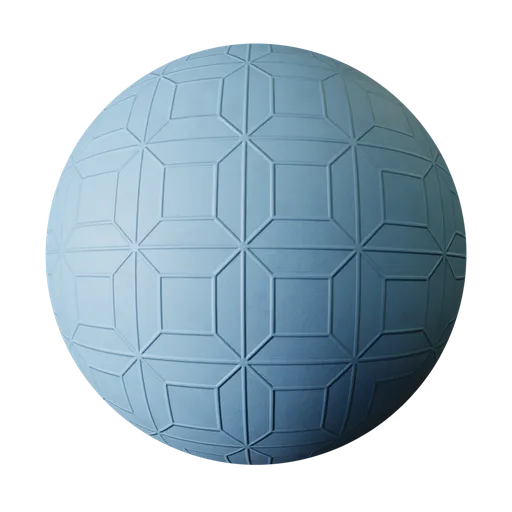 Light Blue Geometric Panel Design