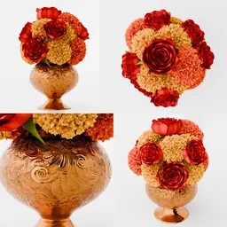 Traditional marigold bouquet