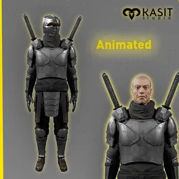 Black Ninja animated