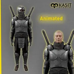 Black Ninja animated