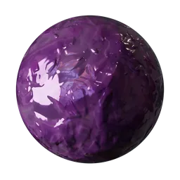 Purple glossy ground