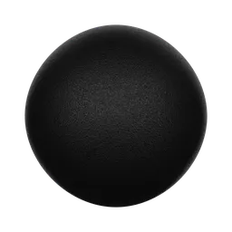 Textured black plastic PBR material for Blender 3D, suitable for weapon grips, customizable color, rendered in Cycles, seamless 2K.