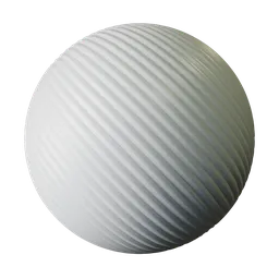 White striped plastic