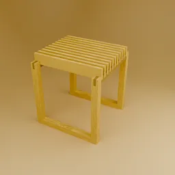 Cutter Stool – Minimal Wooden Design