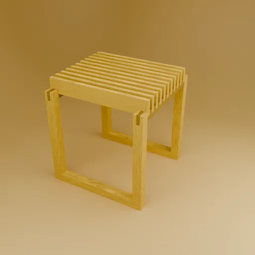 Cutter Stool – Minimal Wooden Design