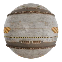 PBR Scifi Panel Rusted