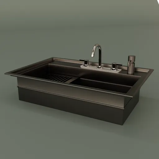 Stainless steel kitchen sink