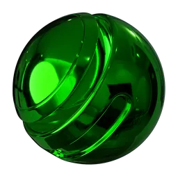 Green Anodized Metal