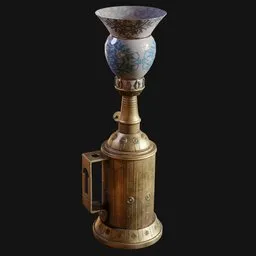 Kerosene Desk Lamp Ornate