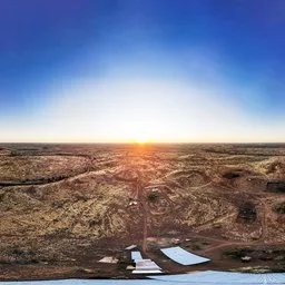 Aerial view of the plains