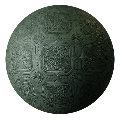 Wallpaper Anaglypta Pine Green