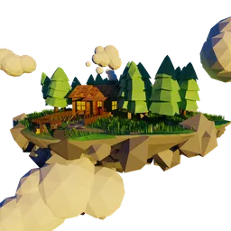 Low Poly Floating Island