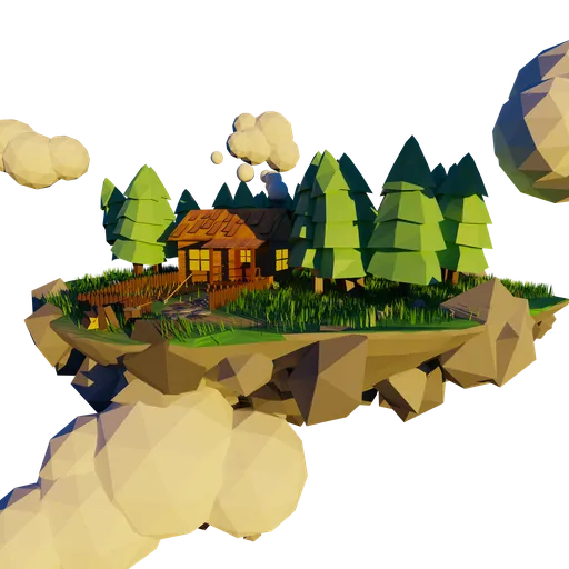 Low Poly Floating Island