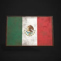 Mexico Flag Picture Frame