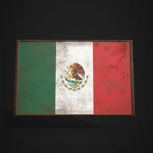 Mexico Flag Picture Frame