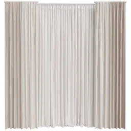 GD Silk and Cotton Curtain Set