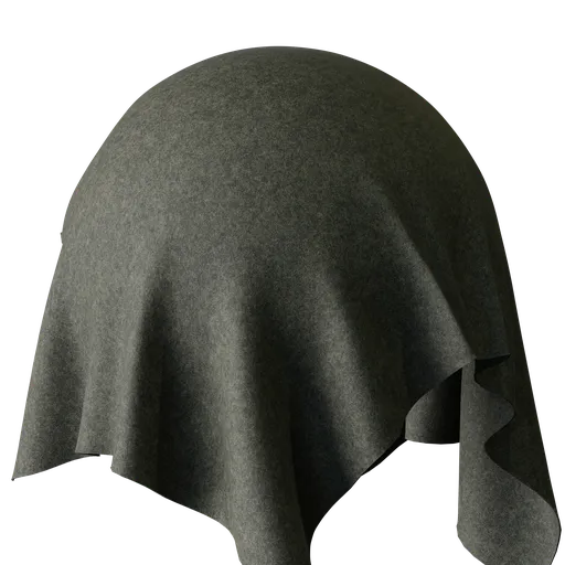 Felt military gray
