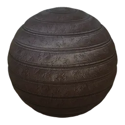 High-quality PBR stitched brown leather texture for realistic 3D modeling in Blender and other CG applications.