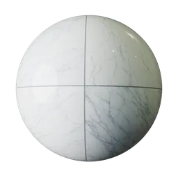 AR3DMat Carrara Marble Tiles