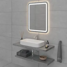 Surface Mounted Washbasin Set