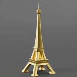 Minimalist Copper Eiffel Tower