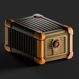 Sci-Fi Secure Storage Crate