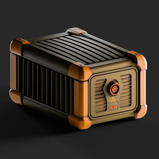 Sci-Fi Secure Storage Crate