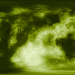 Yellew Nebula in Deep Dark Space